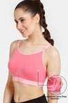 Rosaline Low Impact Sports Bra - Pink Lemonade — thumbnail 3